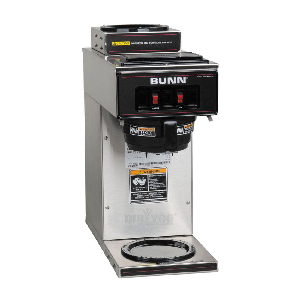 Cafetera Pourover Bunn BM-VP172-M1N1 * VP17-2 Con 2 Calentadores De Jarras