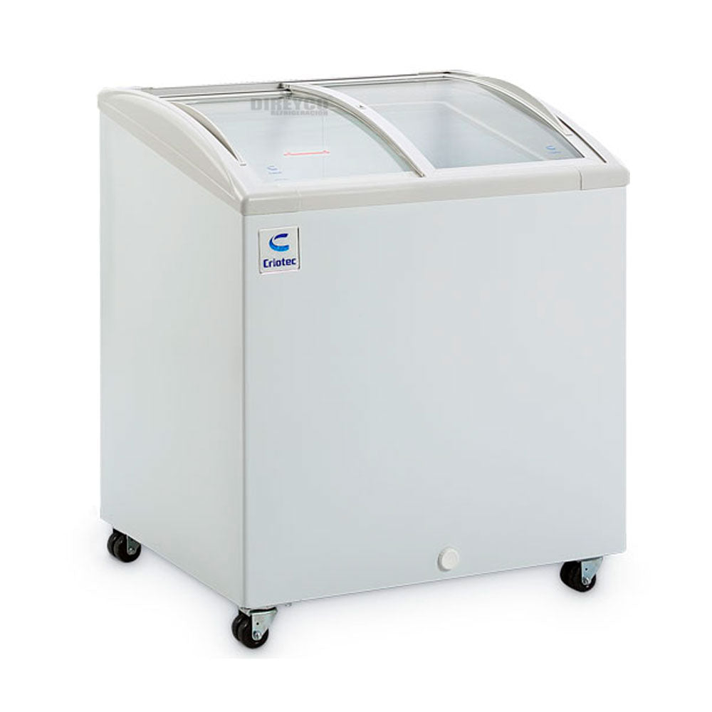 Congelador Criotec CAT-05 Horizontal Puertas De Cristal Curvo