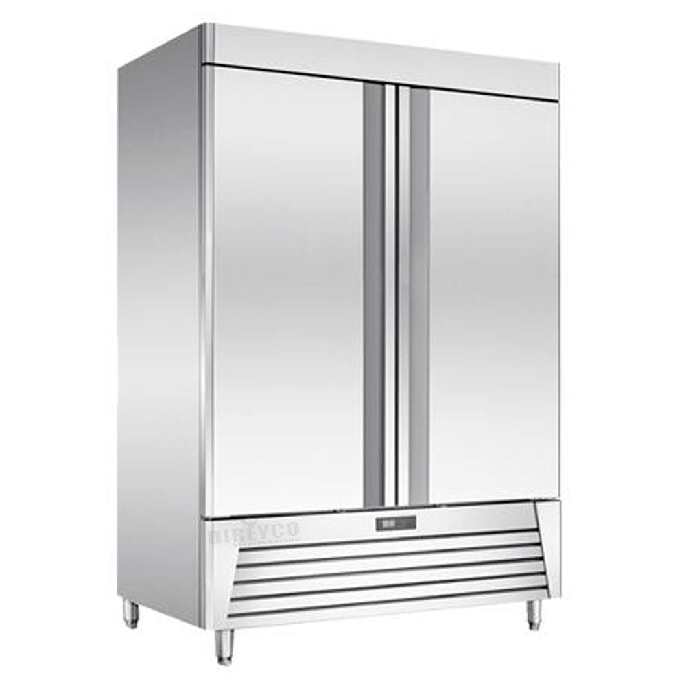 Congelador Vertical Migsa UR-54F-2 Acero Inoxidable Doble Puerta Solida