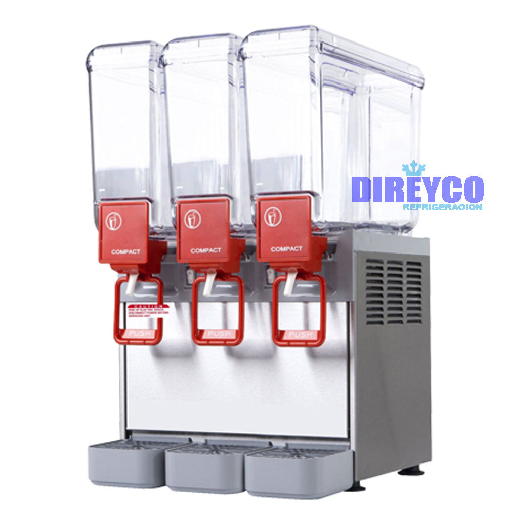 Despachador De Bebidas Ugolini D20/3 De 3 Tazones De 20 Litros