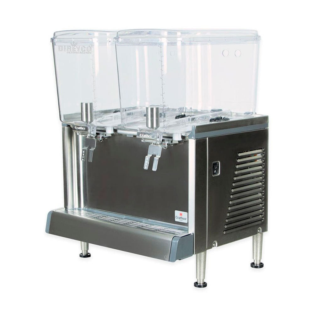 Dispensador De Bebidas Frías Crathco CS2D16 De 2 Tazones De 18 Litros