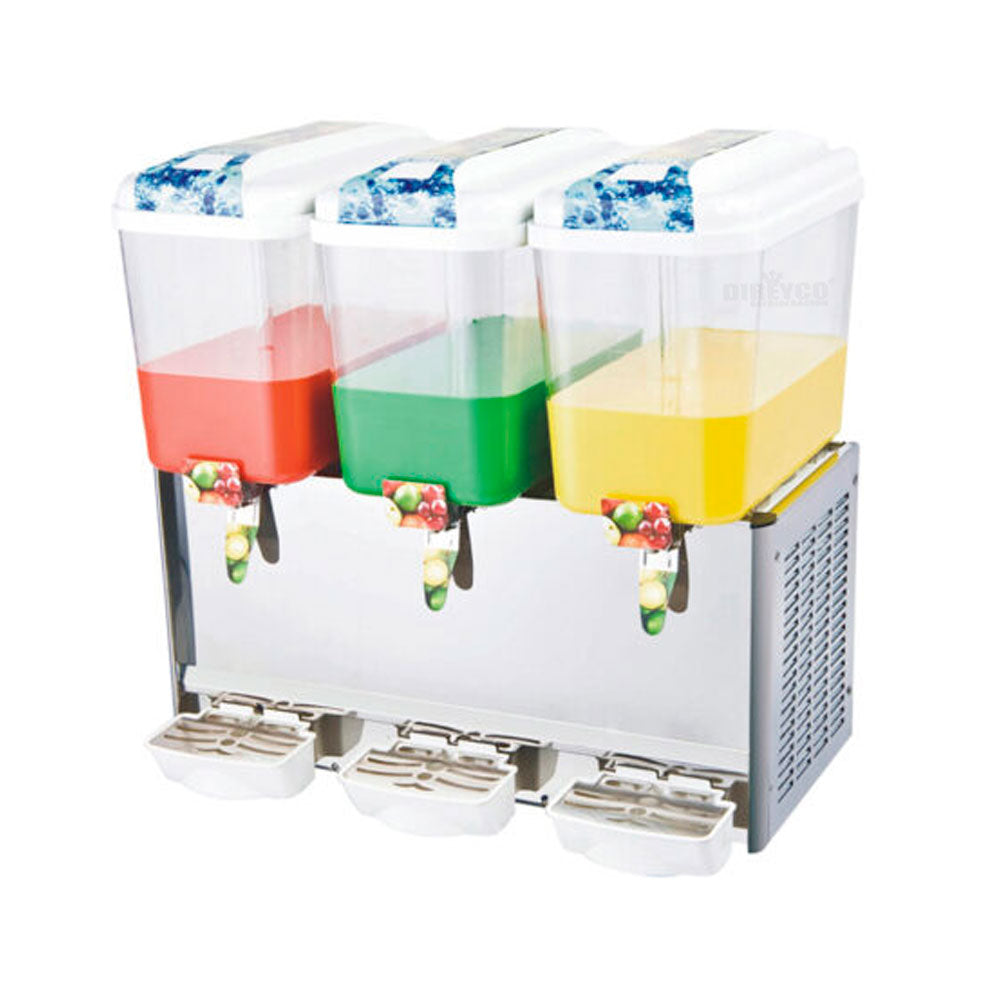 Dispensador y EnFríador De Bebidas Migsa LYP-3X18 Tipo Fuente Spray Con Tres Tazones De 18 Litros