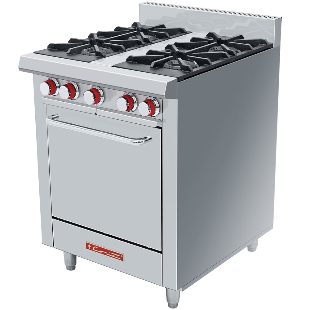 Estufa Coriat EC-4-HM MASTER De 4 Quemadores Abiertos y Horno Linea Premium