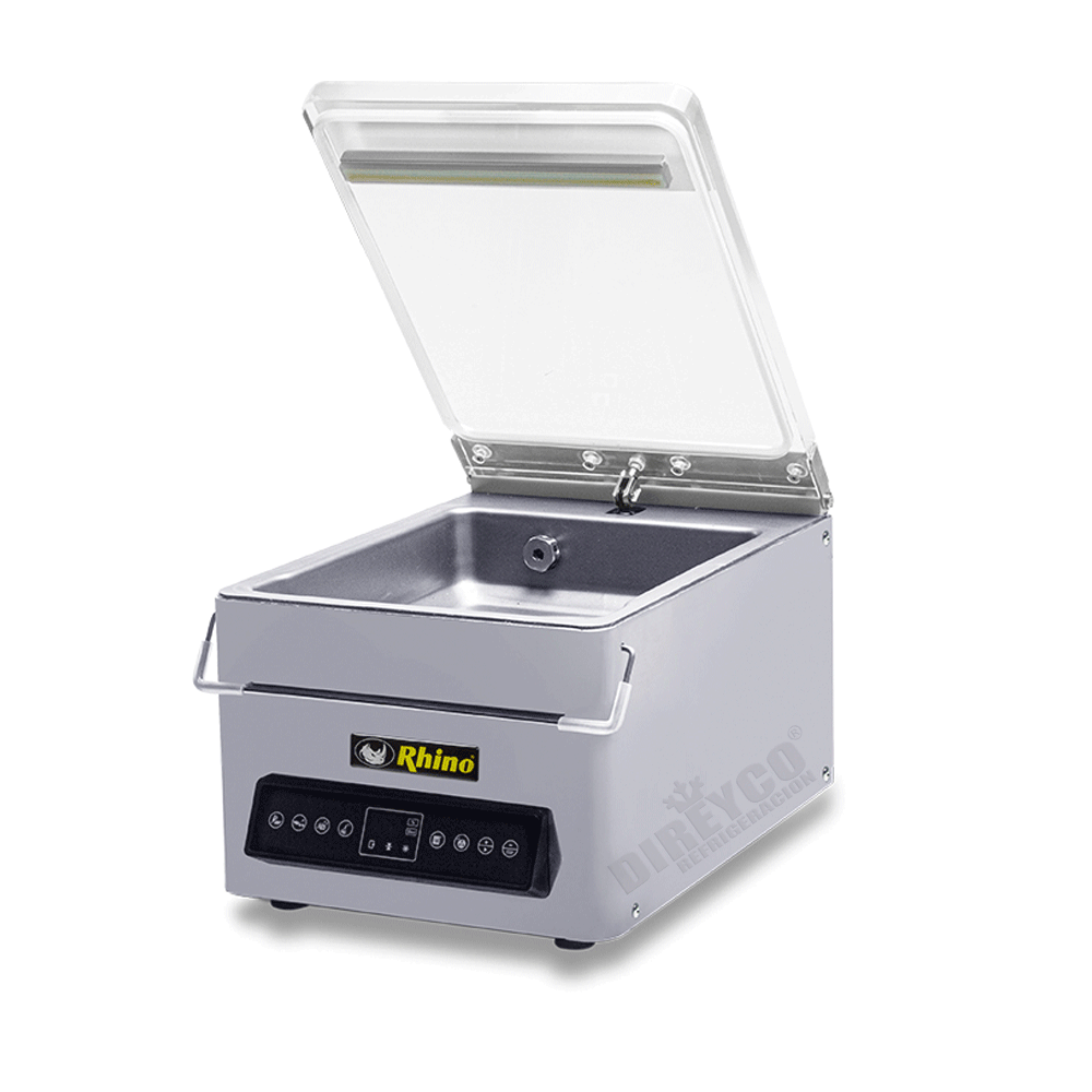 Empacadora Al Vacio Rhino EVAC-4 Con 5 Ciclos Preconfigurados Y Barra Selladora De 21 Cm