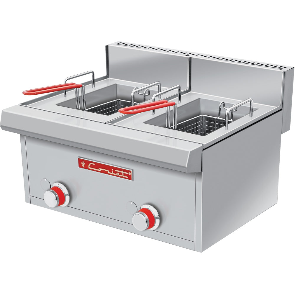 Freidora Coriat FC-10-D PETIT Doble De Mesa Con Dos Canastillas, Capacidad De 3 Litros De Aceite Por Tina Linea Trend