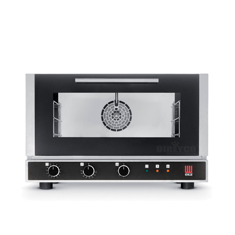 Horno Electrico Manual Ventilado De Convección TECNOEKA Modelo EKF 364 UD Capacidad de 3 Charolas Con Vapor