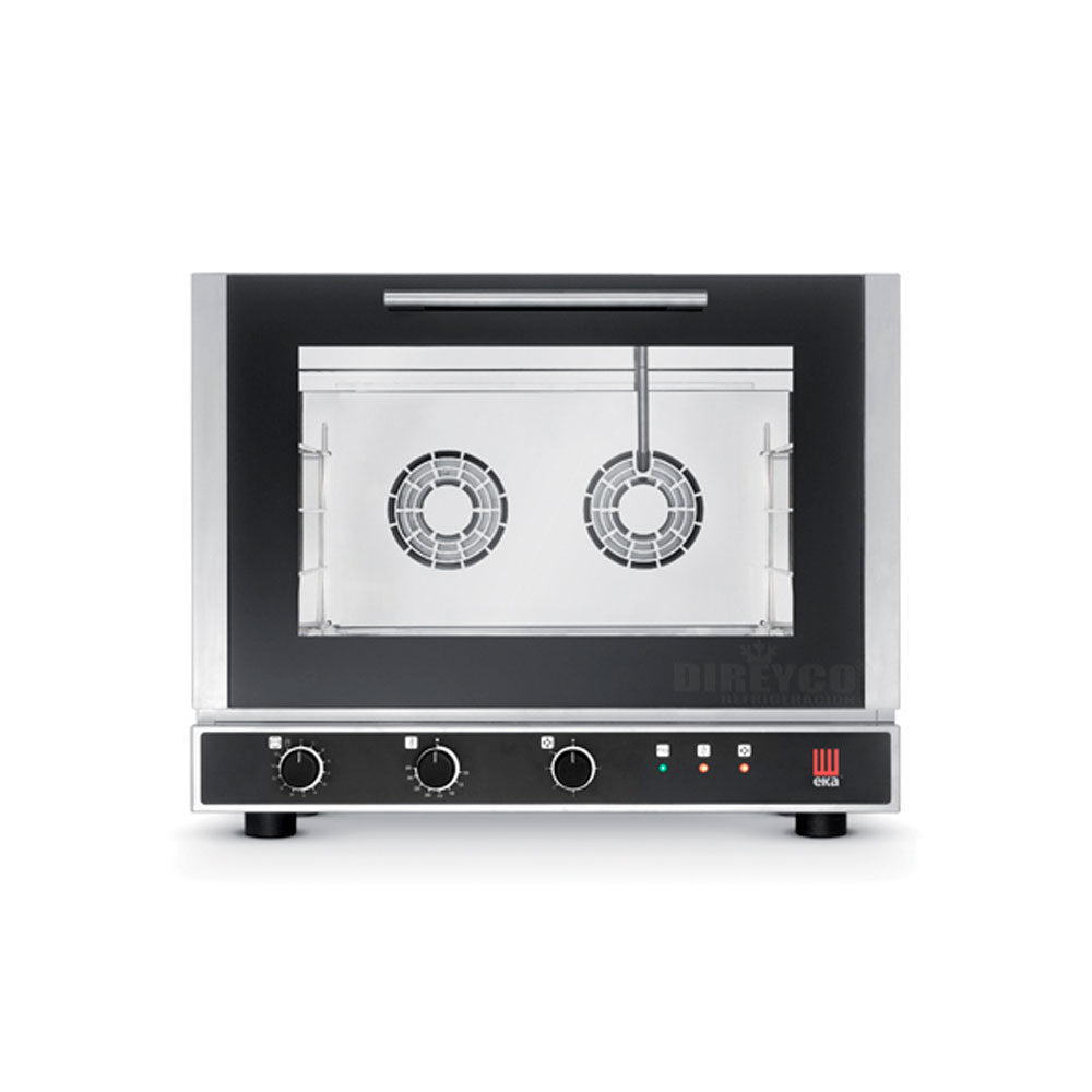 Horno Electrico Manual Ventilado De Convección TECNOEKA Modelo EKF 464 UD Capacidad de 4 Charolas Con Vapor