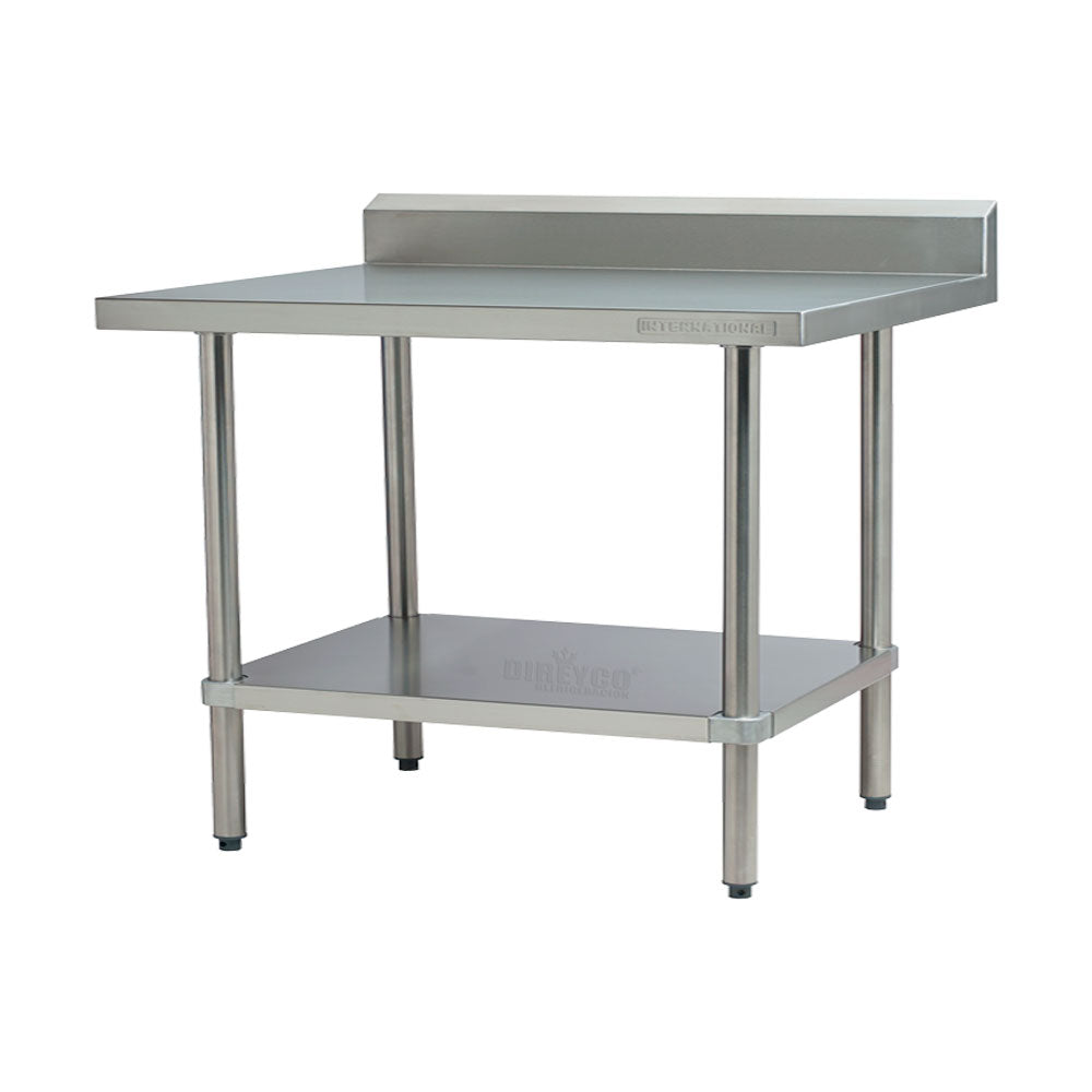 Mesa De Trabajo International Con Lambrin Y Entrepaño 1800 Modelo MEL18