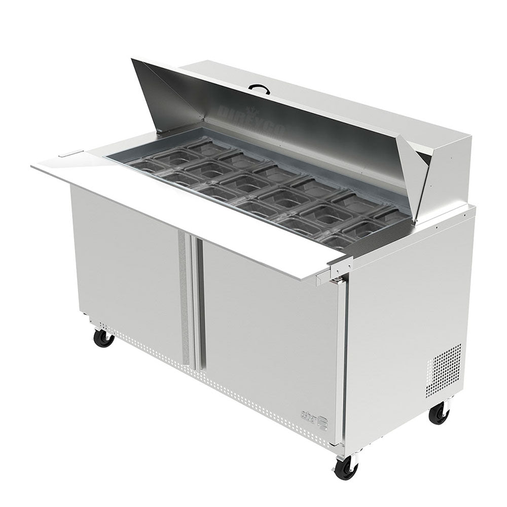 Mesa Refrigerada Asber APTM-48-18 Para PreParación De Ensaladas