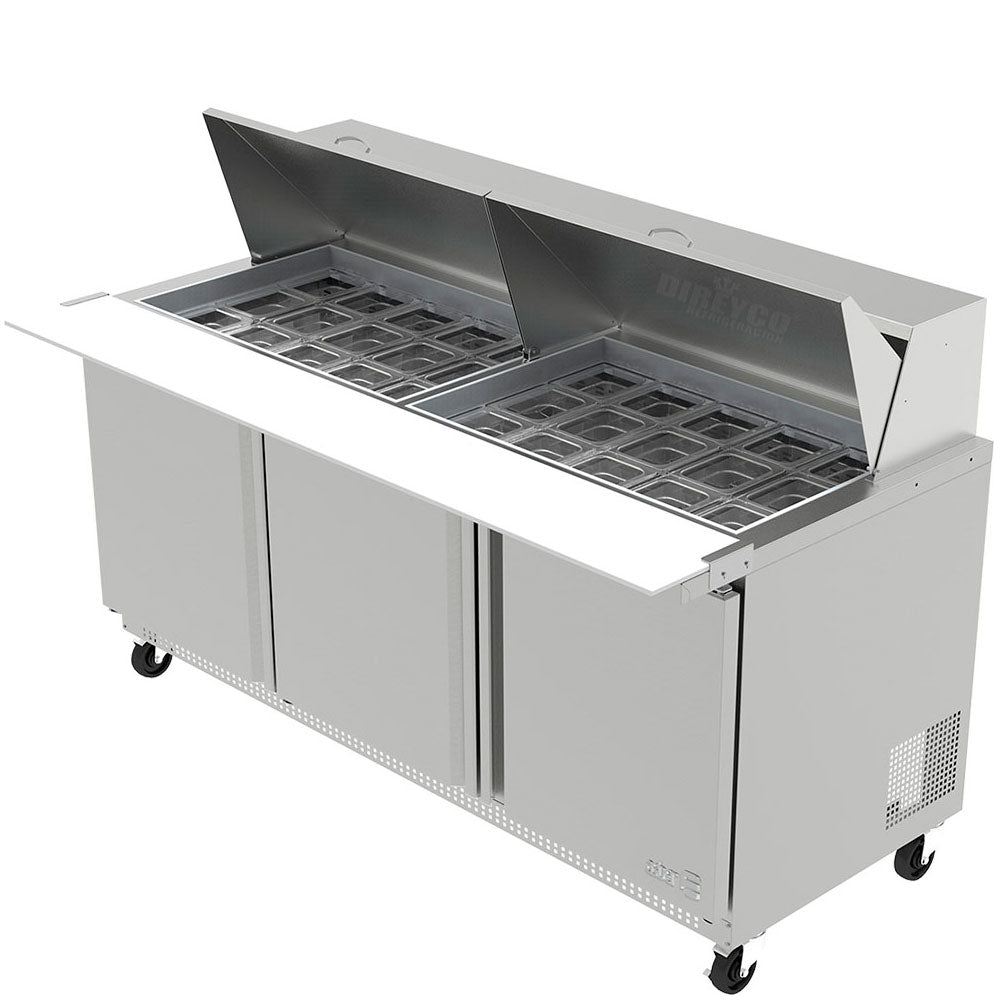 Mesa Refrigerada Asber APTM-72-30 HC Para PreParación De Ensaladas