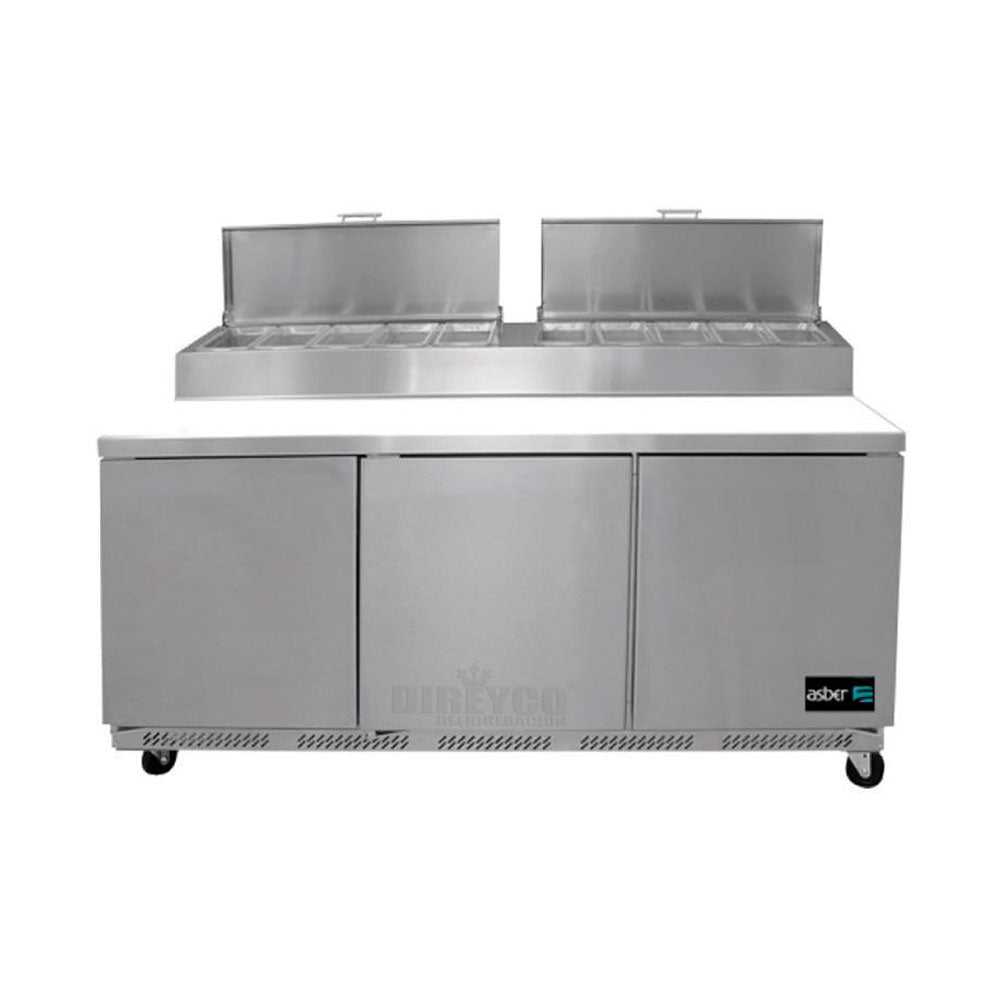 Mesa Refrigerada Asber APTP-72 Para PreParación De Pizzas