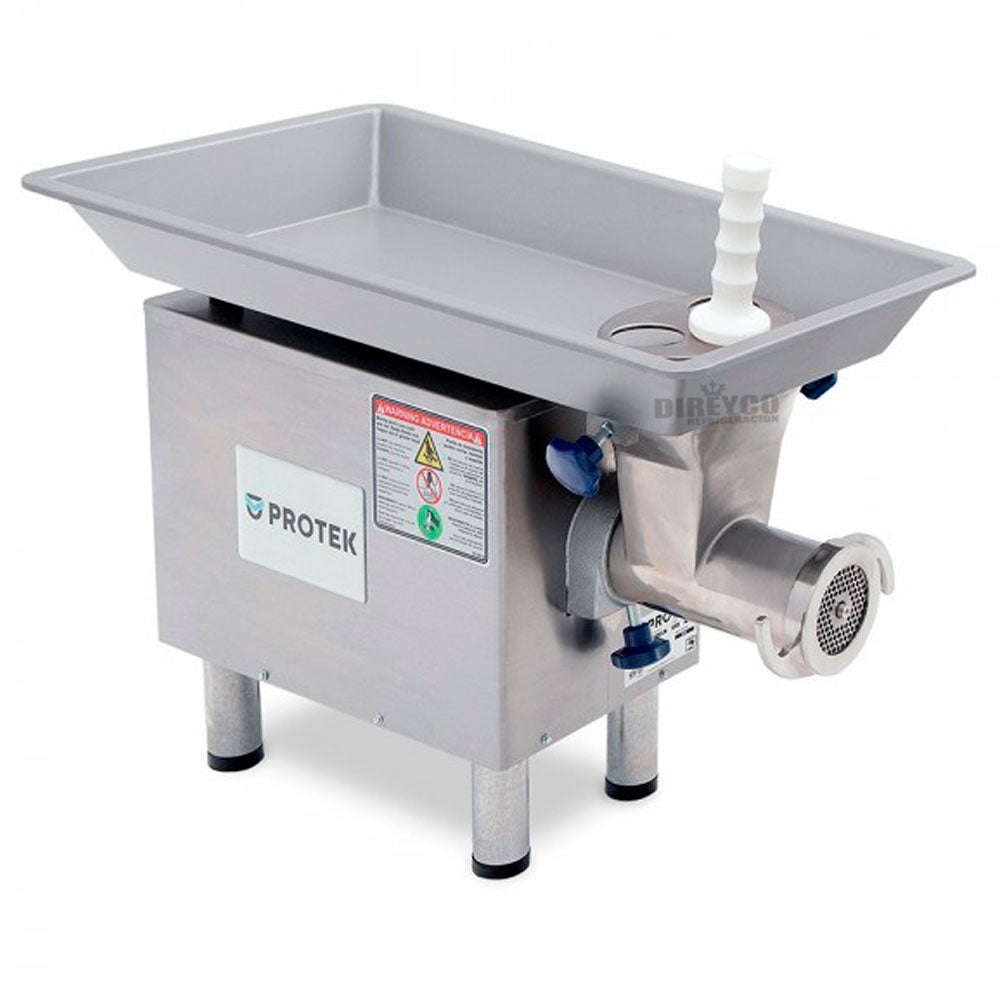 Molino De Carne Protek MPK-22-SS Acero Inoxidable