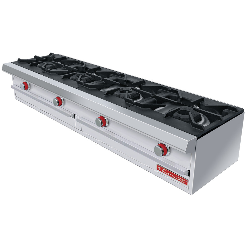 Parrilla Coriat PCH-4 HD De 4 Quemadores, 4 Parrillas En Hierro Gris Y 4 Cubiertas Semi-Selladas Linea Premium