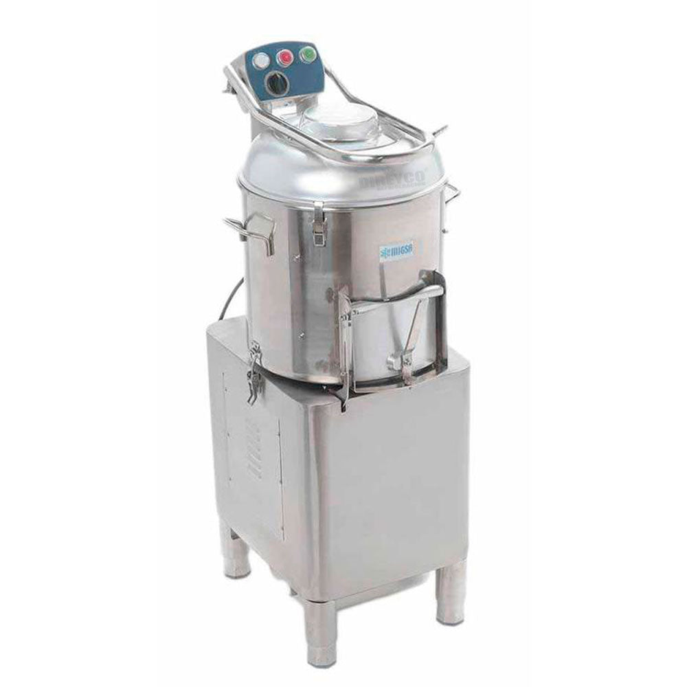 Peladora De Papas Migsa HLP-20 Para 20 Kg Con Base Y Trampa De Gabazo