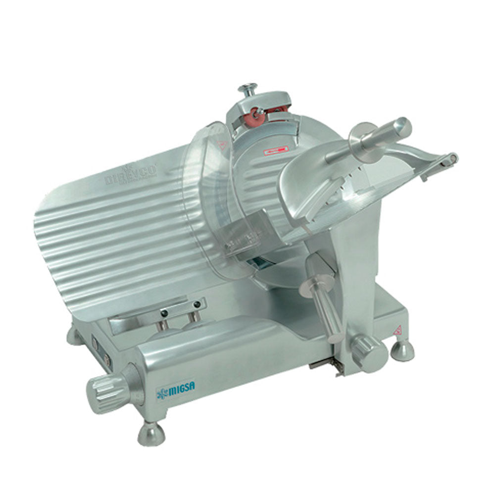 Rebanadora Migsa HBS-300G Transmision De Engranes Para Carnes Frías Cuchilla De 30 cm