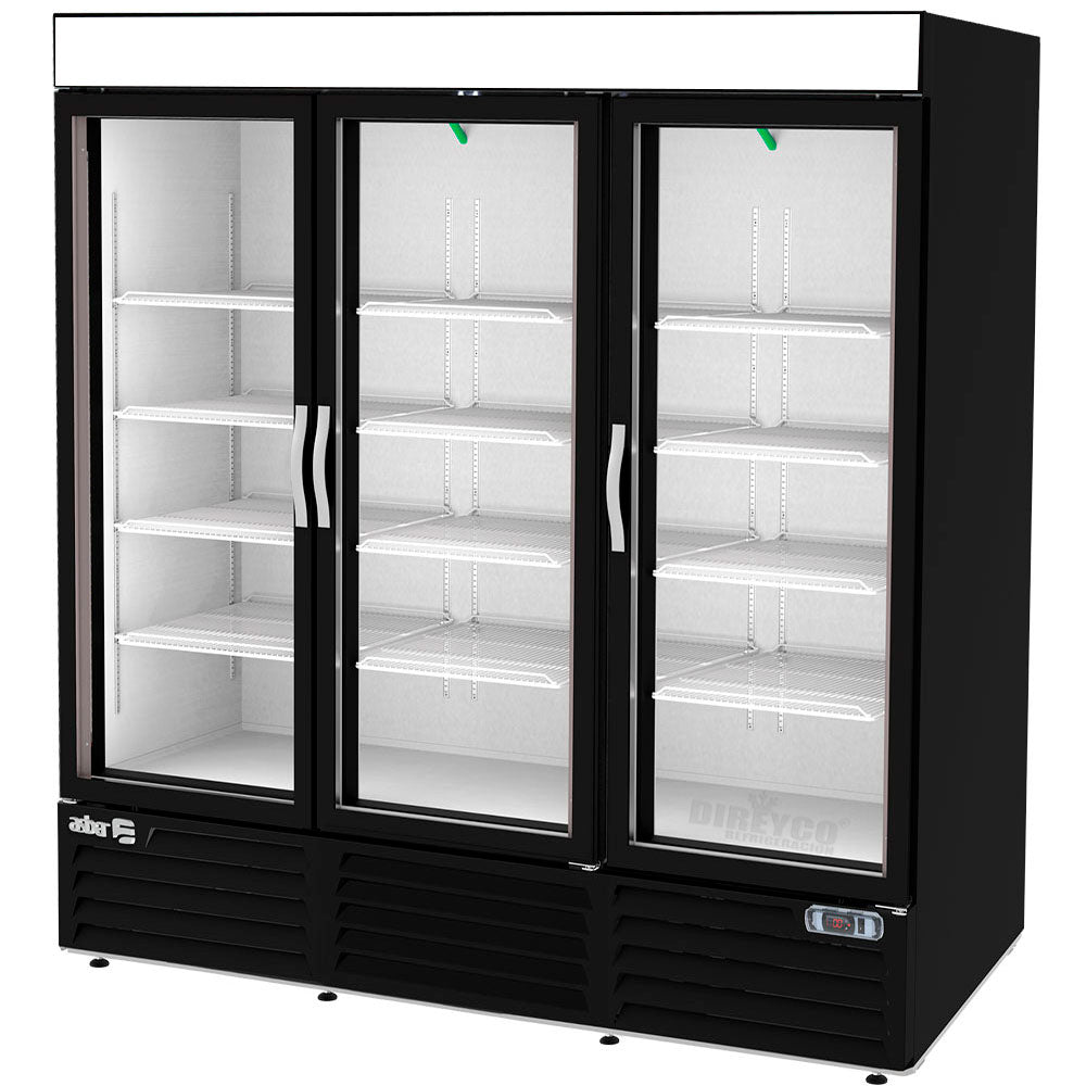 Refrigerador Asber ARMD-72 Triple Puerta De Cristal Merchandiser Line