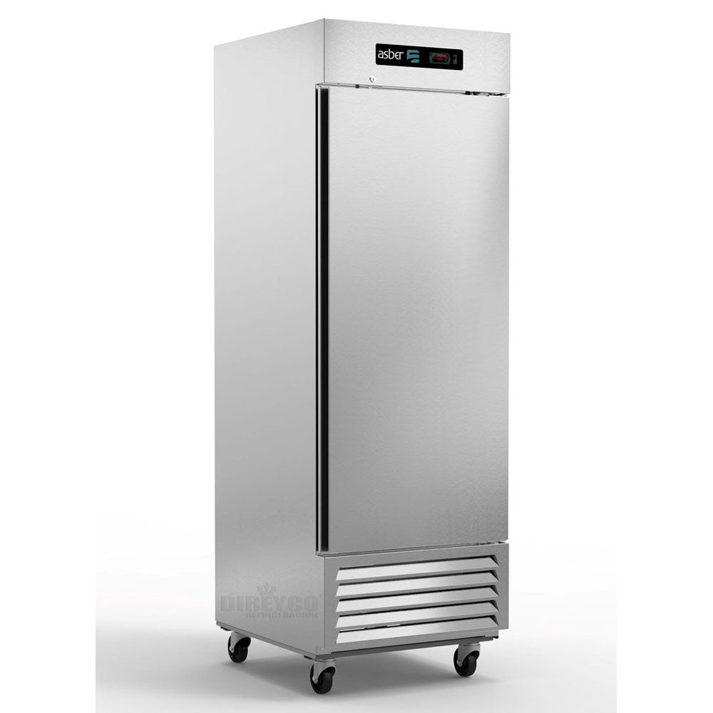 Refrigerador Asber ARR-23-H Puerta Solida Acero Inoxidable