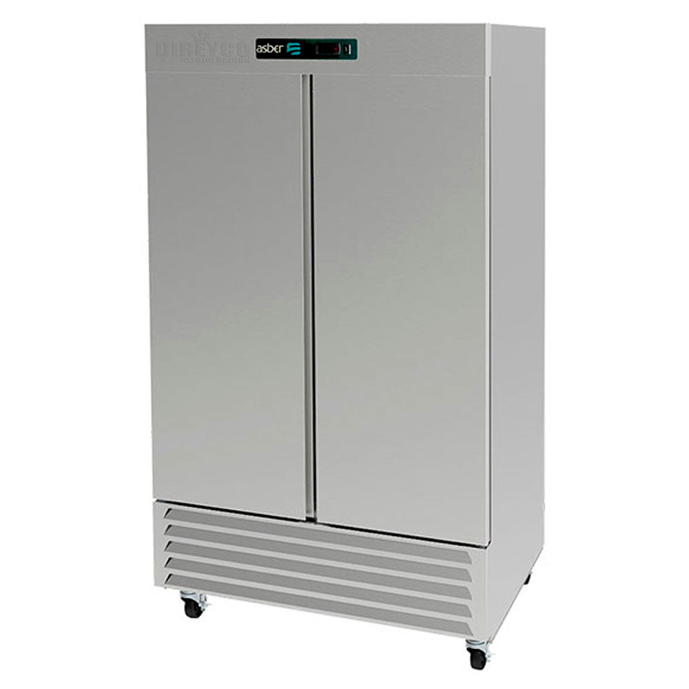 Refrigerador Asber ARR-37 Doble Puerta Solida Acero Inoxidable