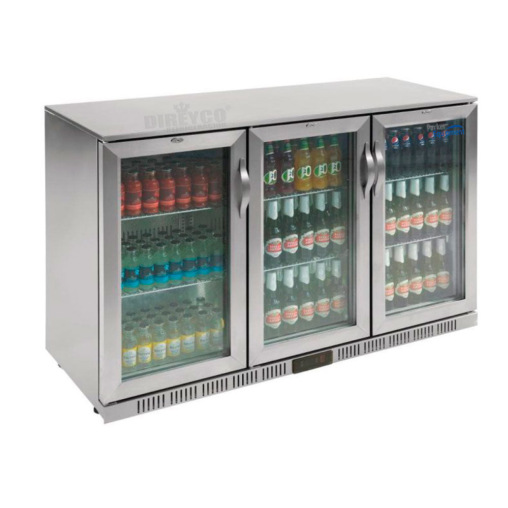 Refrigerador Back Bar Parker BBC3-S De 3 Puertas De Cristal