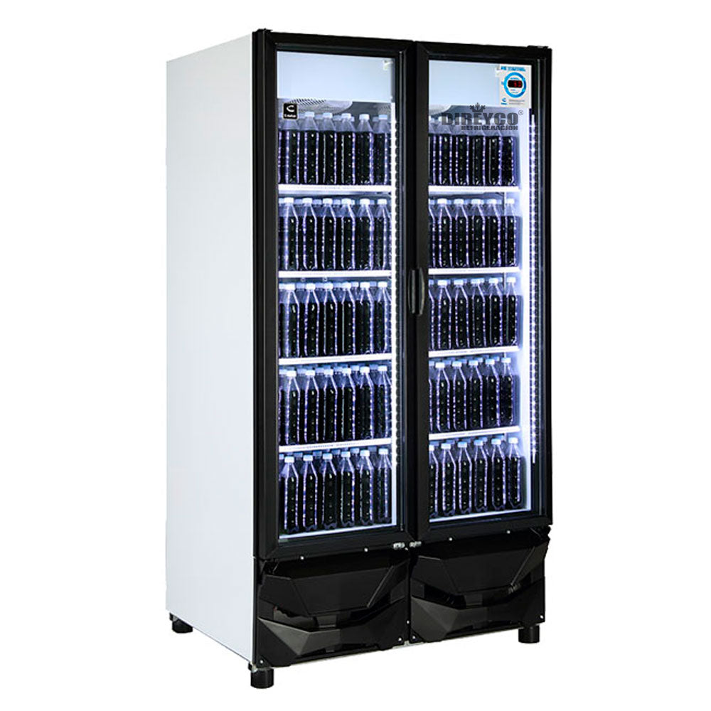 Refrigerador Criotec CFX-37 2P Doble Puerta De Cristal