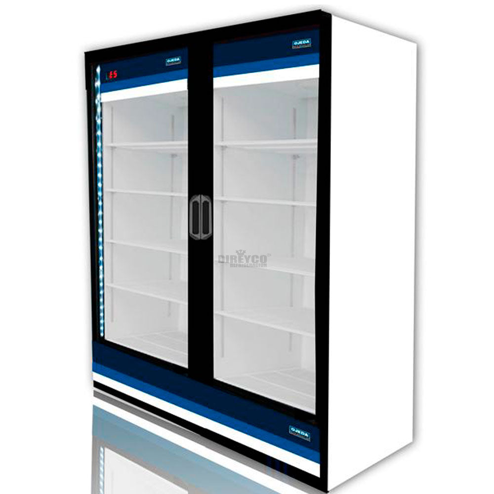 Refrigerador Ojeda RV2P-42 - 2 Puertas De Cristal