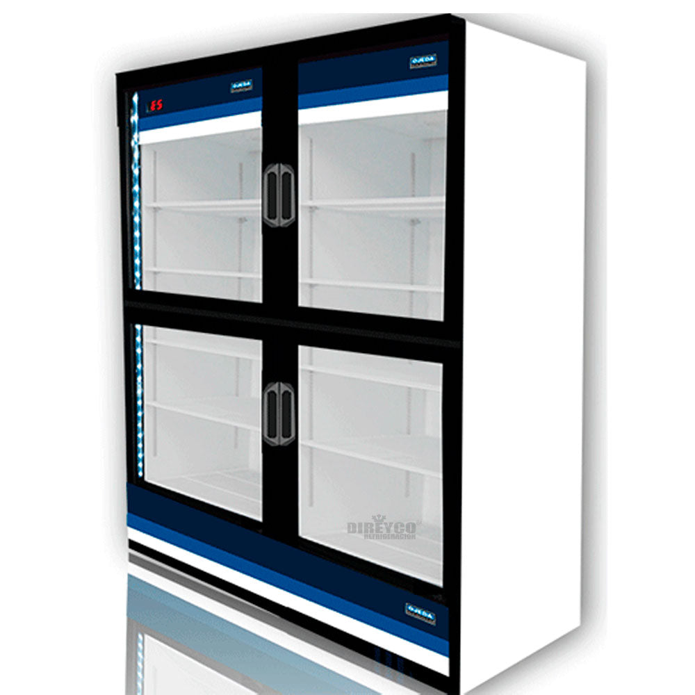 Refrigerador Ojeda RV4P-42 - 4 Puertas De Cristal