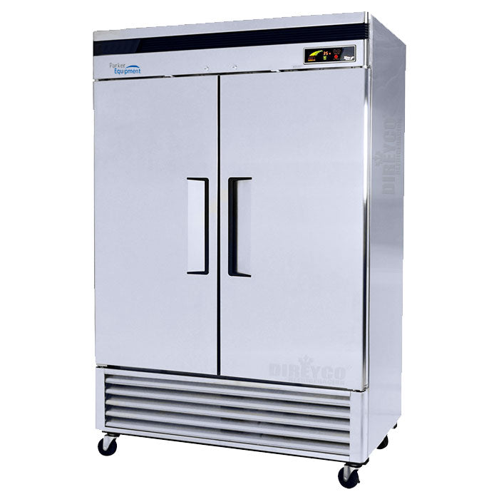 Refrigerador Parker RVA49-B De Acero Inoxidable 2 Puertas Solidas