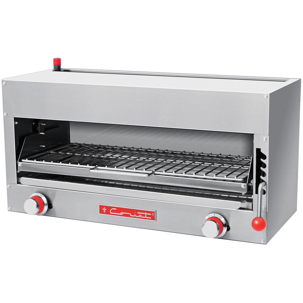 Salamandra Coriat SC-31.5-G Para 2 Platillos Con 2 Quemadores "Infra-Rojos", Placa de 5 Posiciones Linea Eco