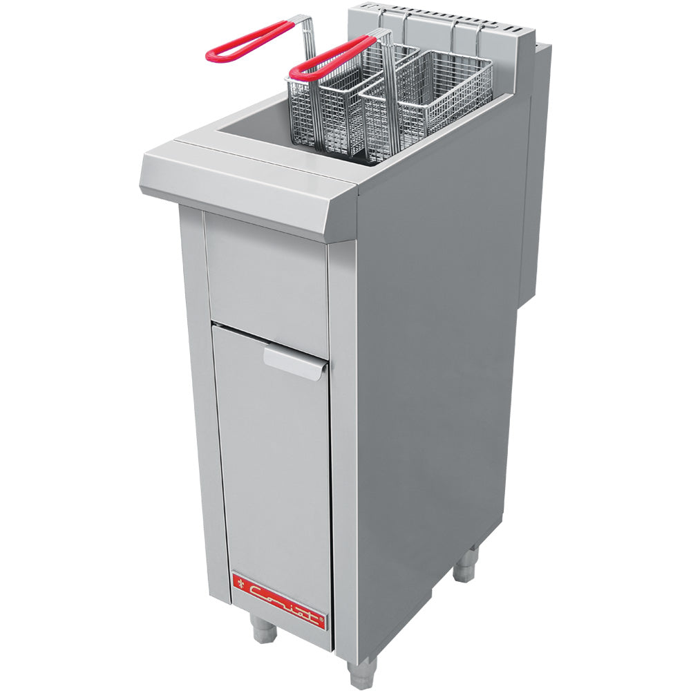 Freidora Coriat TURBO-10-2Q PETIT Con Dos Canastillas, Capacidad De 10 Litros De Aceite Con 2 Quemadores de Recuperación Inmediata Linea Eco