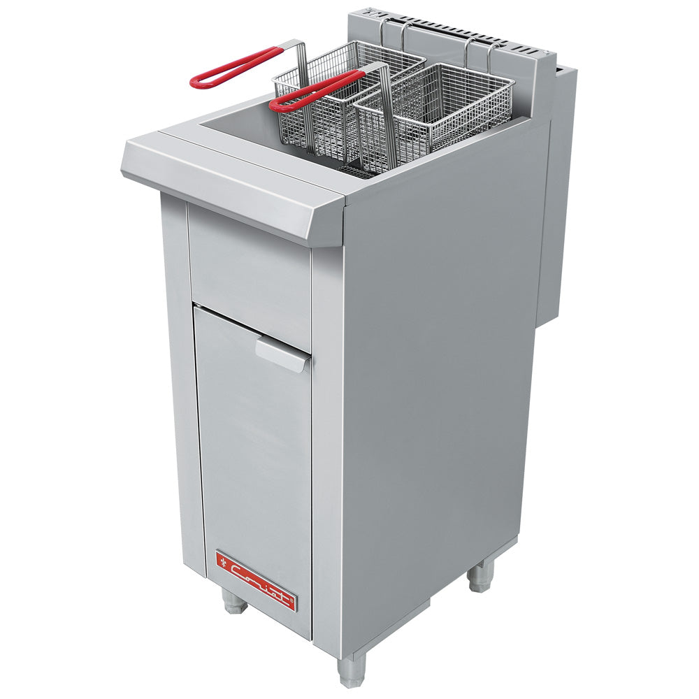 Freidora Coriat TURBO-12.5-3Q PETIT Con Dos Canastillas, Capacidad De 12.5 Litros De Aceite Con 3 Quemadores de Recuperación Inmediata Linea Trend