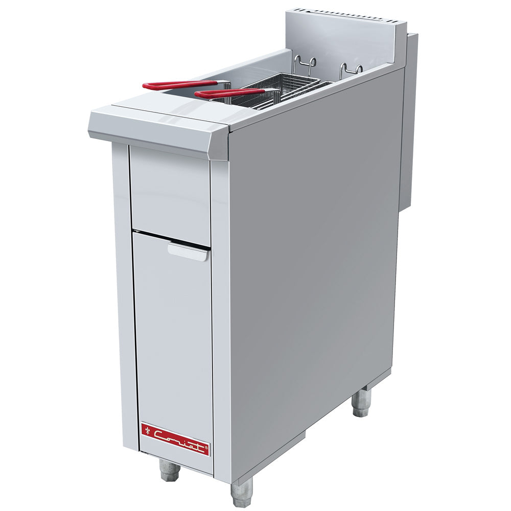 Freidora Coriat TURBO-16-2Q MASTER Con Dos Canastillas, Capacidad De 16 Litros De Aceite Con 2 Quemadores de Recuperación Inmediata Linea Premium