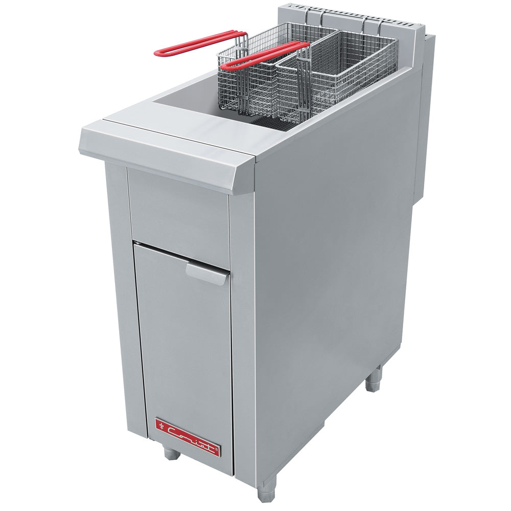 Freidora Coriat TURBO-20-3Q MASTER Con Dos Canastillas, Capacidad De 20 Litros De Aceite Con 3 Quemadores de Recuperación Inmediata Linea Premium