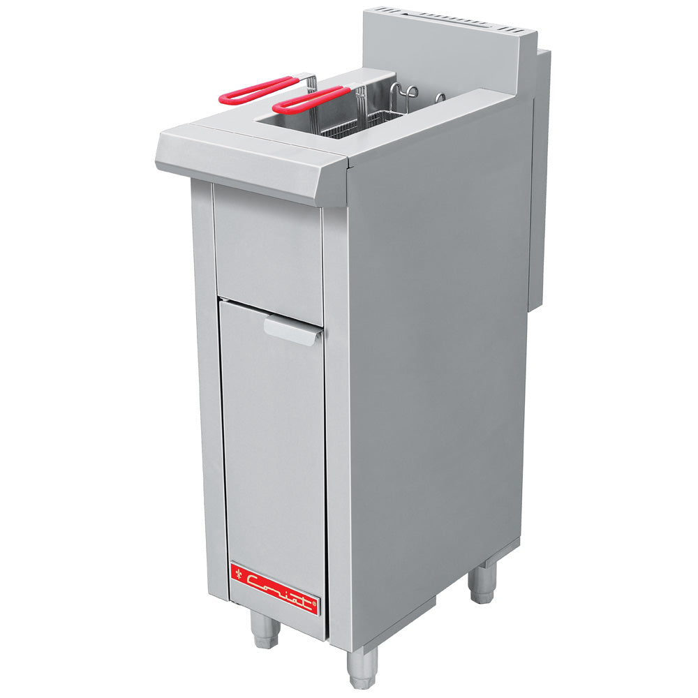 Freidora Coriat TURBO-6.5-1Q PETIT Con Dos Canastillas, Capacidad De 6.5 Litros De Aceite Con Quemador de Recuperación Inmediata Linea Eco