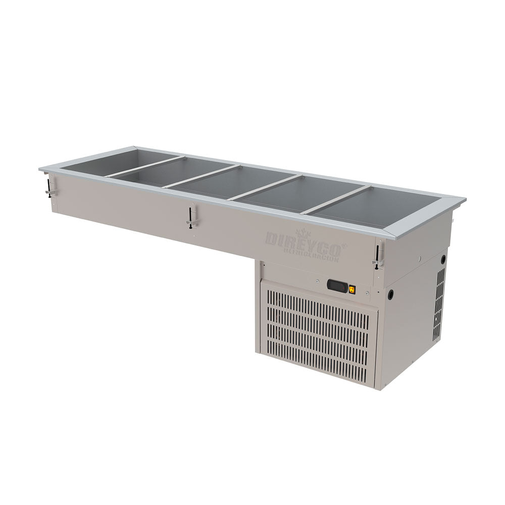 Tina / Cuba Refrigerada 5 GN Asber DRFB-511-CU - Grupo Incorporado