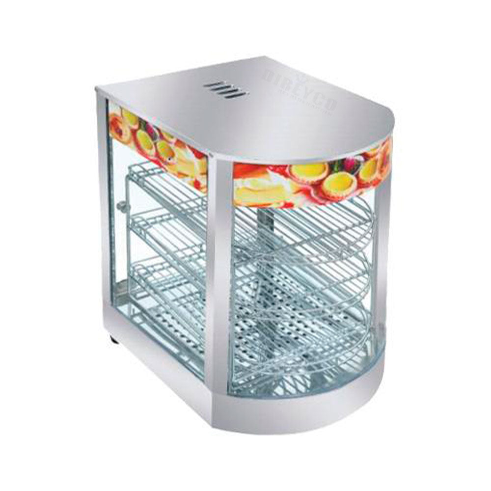 Vitrina Caliente Migsa HW-1P Cristal Curvo