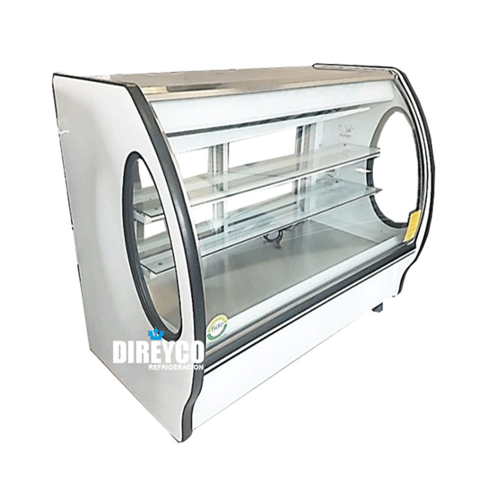 Vitrina Masser RHNVCT-1500-ECR Cristal Curvo Entrepaños De Cristal