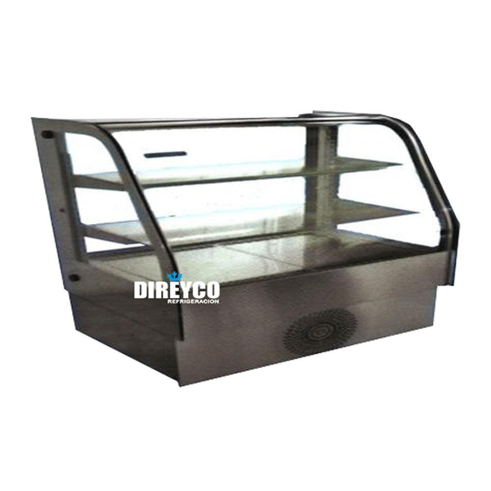 Vitrina Masser RHNVCT-1500-FGD Cristal Doble Curva Full Glass Entrepaños De Cristal Iluminados