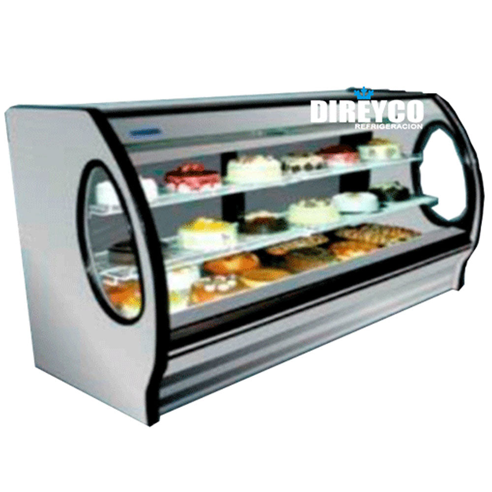 Vitrina Masser RHNVCT-2000-EPAIX Cristal Curvo Parrillas Ajustables