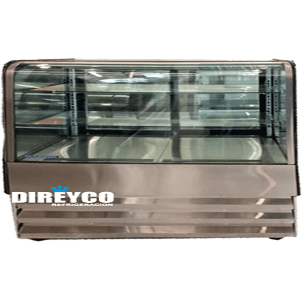 Vitrina Masser RHNVCT-2000-FGC Cristal Curvo Full Glass CUBO Entrepaños De Cristal Iluminados