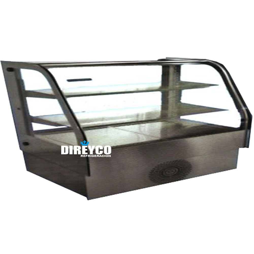 Vitrina Masser RHNVCT-2000-FGD Cristal Doble Curva Full Glass Entrepaños De Cristal Iluminados
