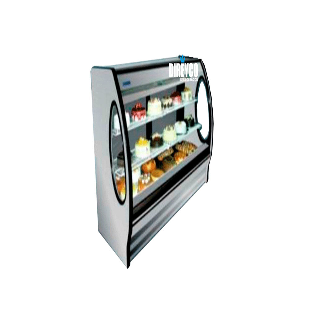 Vitrina Masser RHNVCT-700-EPAIX Cristal Curvo Parrillas Ajustables