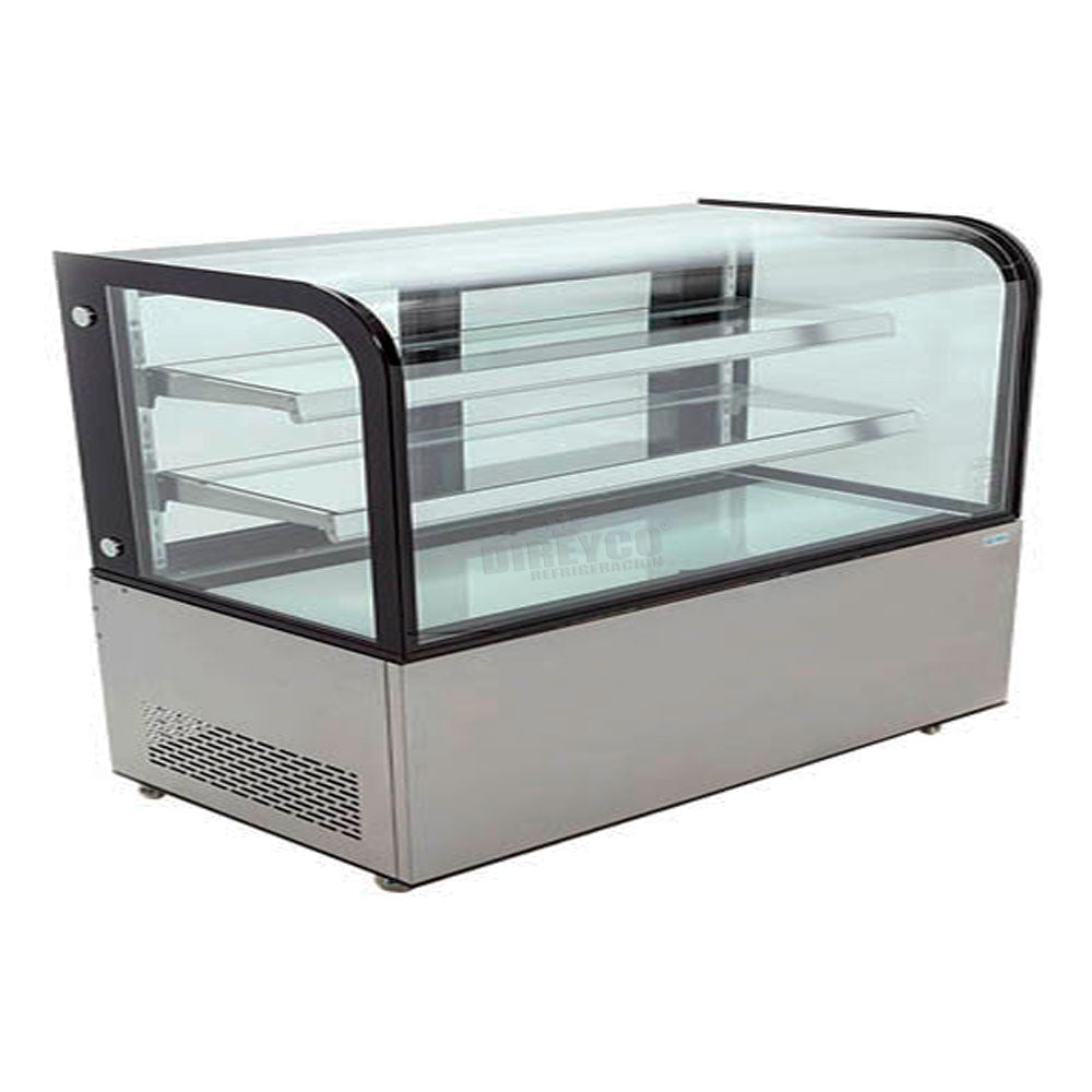 Vitrina Migsa ARC-470Y Exhibidora De Cristal Curvo