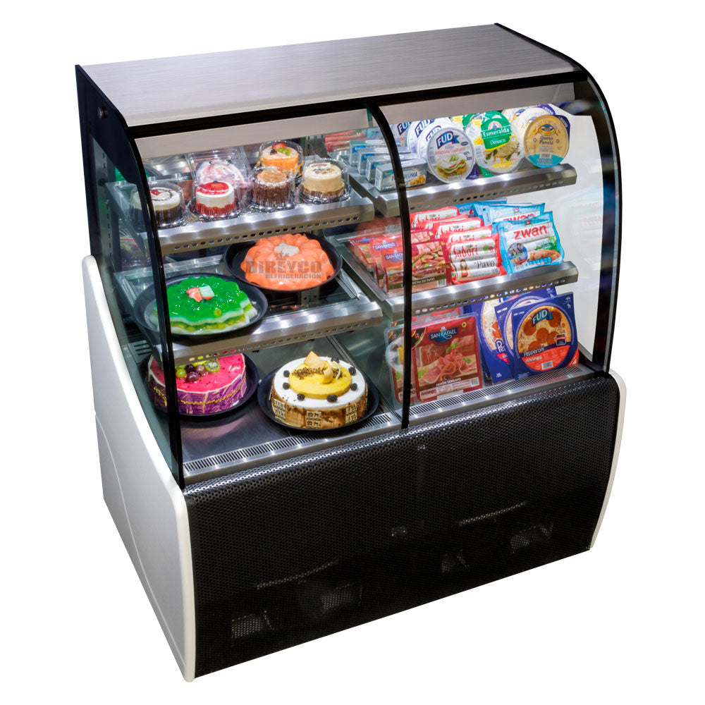 Vitrina Ojeda DOLCE-L-1200 Refrigerada Cristal Curvo