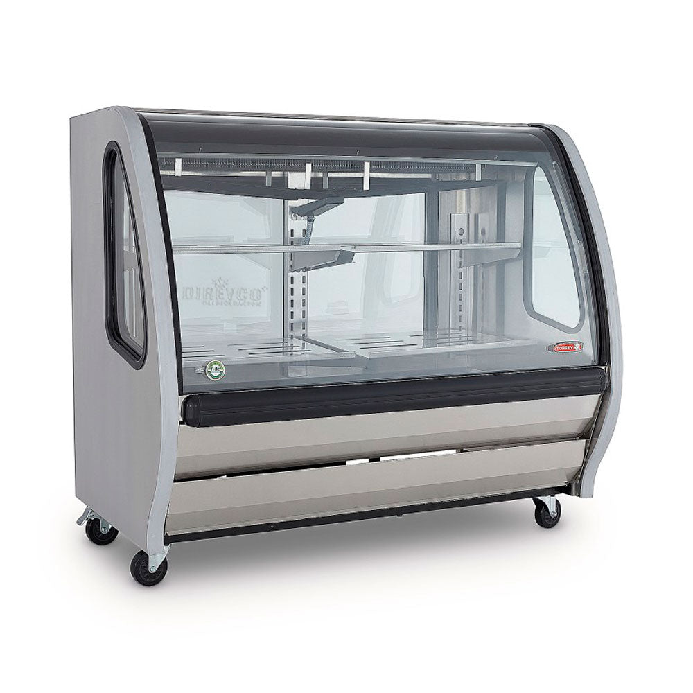 Vitrina Torrey TEM-150-AI Delicatessen Acero Inoxidable Cristal Curvo