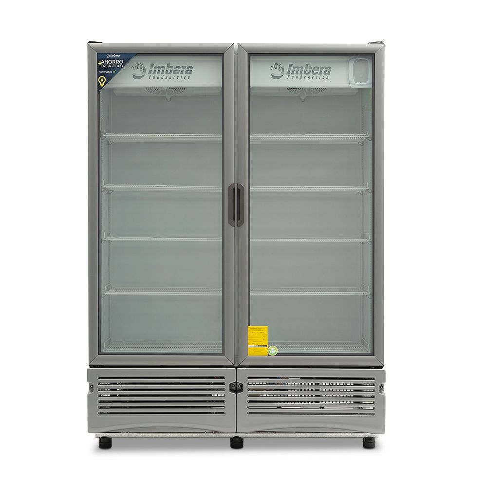 Refrigerador Imbera G342 Doble Puerta De Cristal