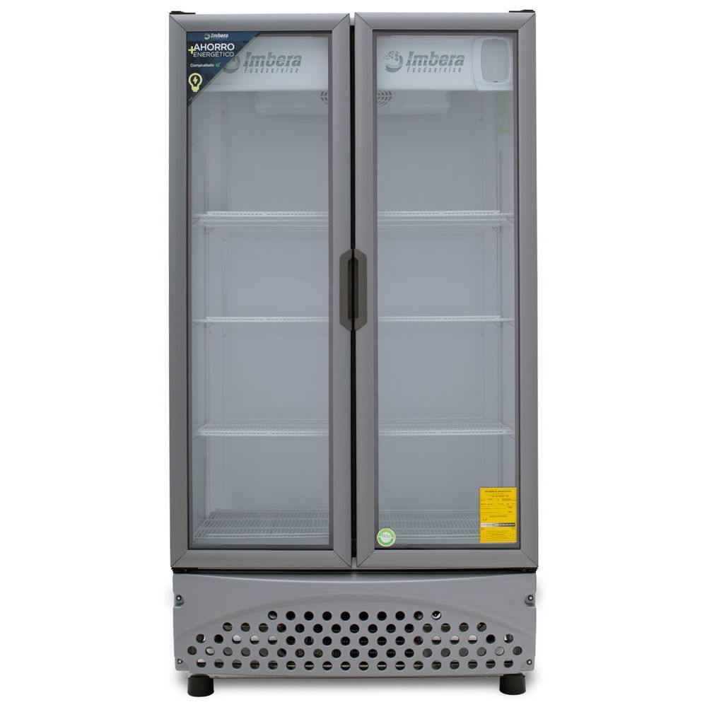 Refrigerador Imbera VR-26 Doble Puerta De Cristal